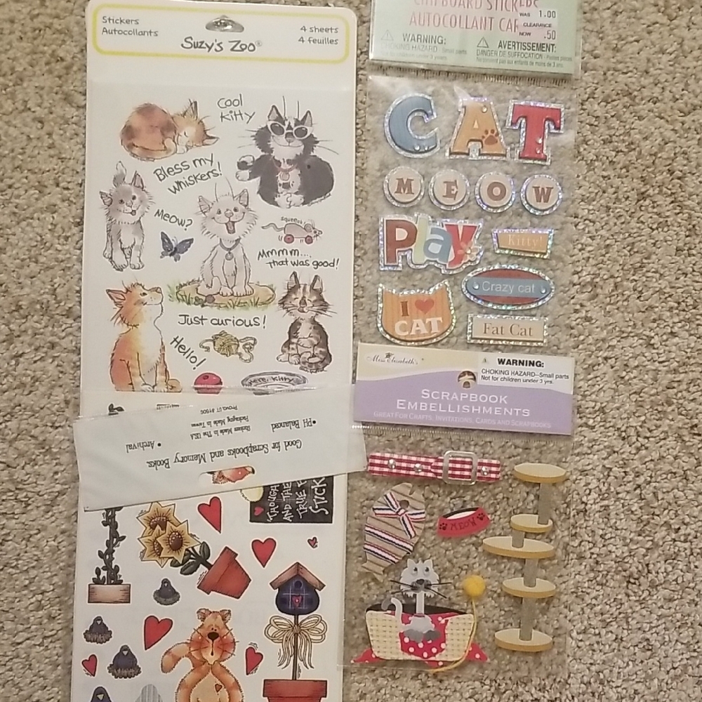 Cat-Themed Sticker Set - Multicolor - Picture 5 of 7